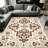 Bohemian Medallion Beige carpet-easy to clean, machine-washable, soft and comfortable; suitable for door mats, kitchens, living rooms, bedrooms, corridors, and laundry areas. Easy to clean, durable carpet for home decoration.-626599929