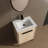 Wangler 24.02 " W Wall Mounted Wall Mounted 1 Single Vanity Bathroom Vanity With Ceramic Top