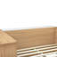 Lit plateforme double en bois avec tiroirs, tablettes, bureau et garde-robe-7771134
