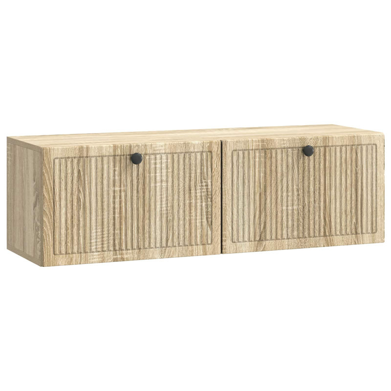 Unfinished TV Stand, Sonoma Oak, 30cm H x 98cm L x 31cm W