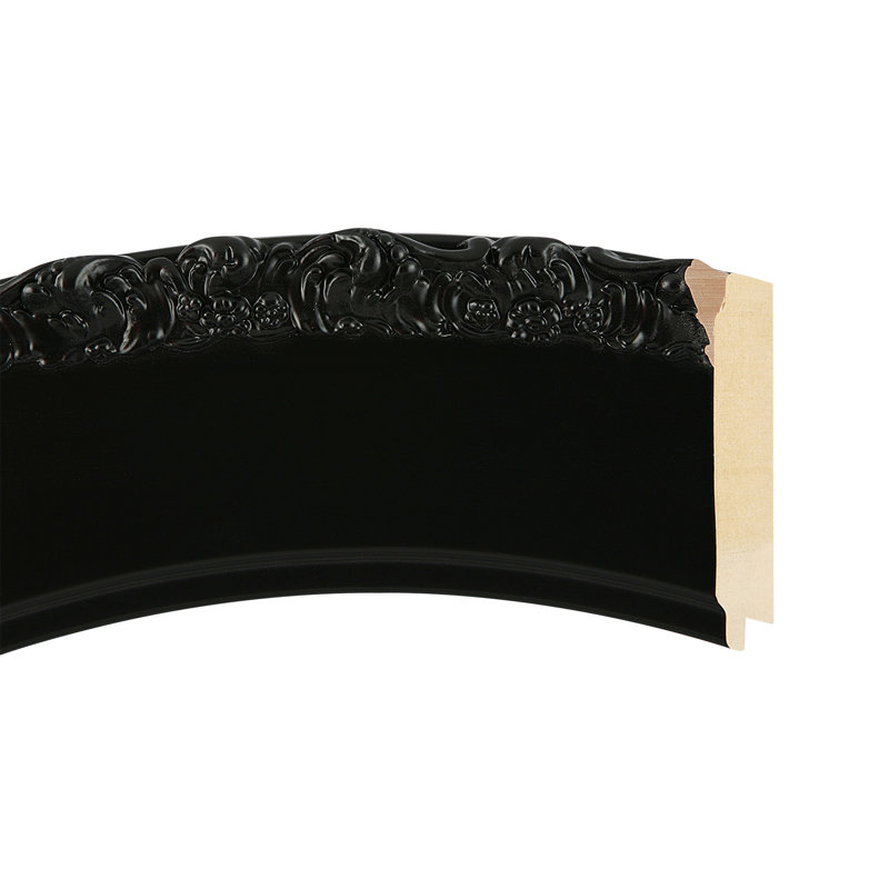 Miroir d'appoint à oreilles Wingard, H 23 po x l 19 po, Noir mat