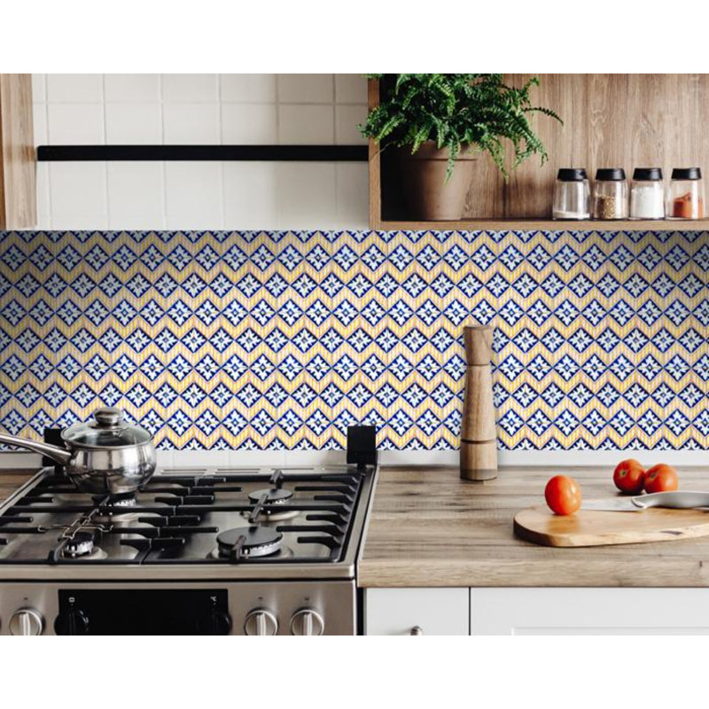Carreau de mosaïque auto-adhésif en vinyle 4 po x 4 po