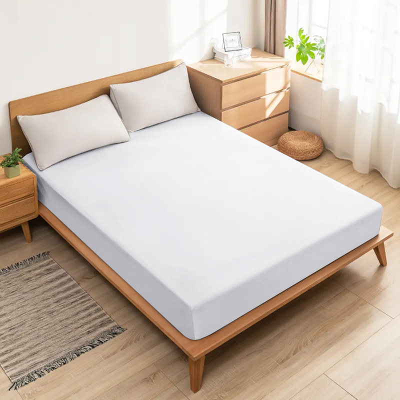 Lall Microfiber Brushed 25cm Deep Fitted Bed Sheet, Single (3'), White