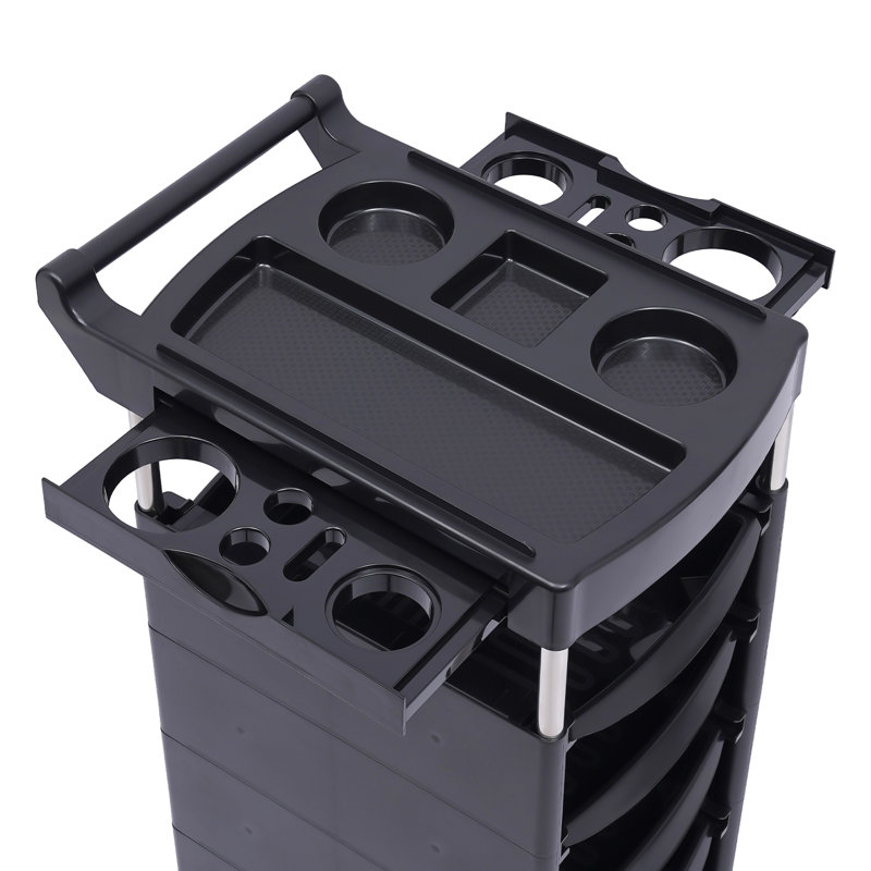 Chariot de salon multifonctionnel avec roulettes H 35,4 po x l 20,5 po à 6 niveaux