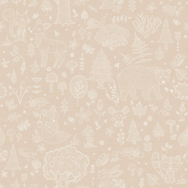 Nerijus Little Explorers 2 Forest Kingdom Wallpaper Roll, Beige