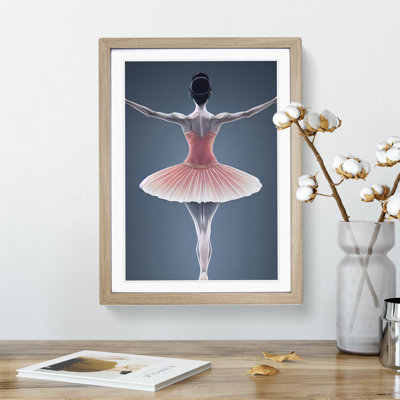 Ballerina Poised - Single Picture Frame Painting
