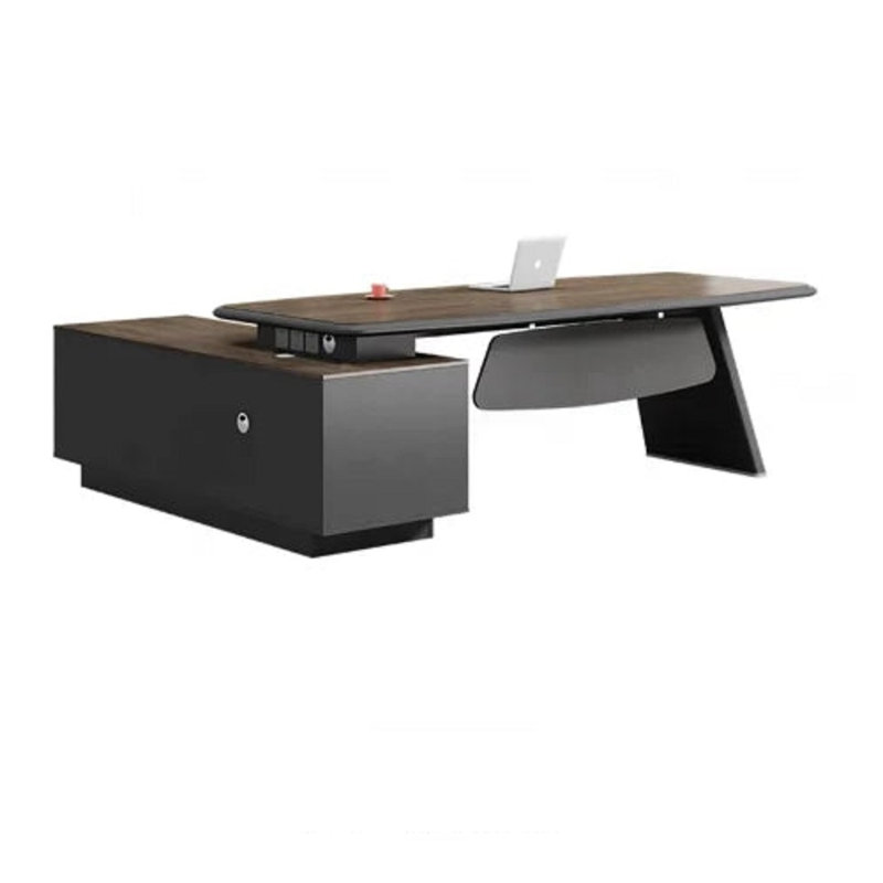Myrtis L-Shaped Executive Desk, 75cm H x 220cm W x 180cm D