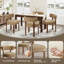 Ensemble de salle à manger en bois massif pour 4 personnes avec table rectangulaire de 55 pouces et 4 chaises rembourrées-1374593095-1374593146