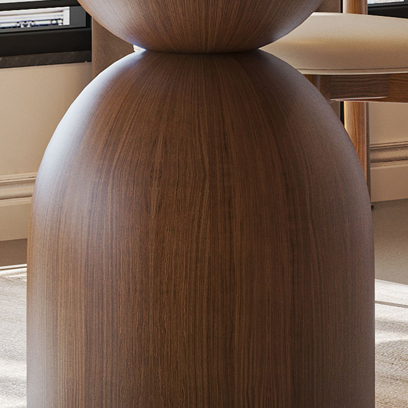 Table de salle à manger en bois massif de style médiéval, H 29,52 po x L 70,86 po x l 35,43 po