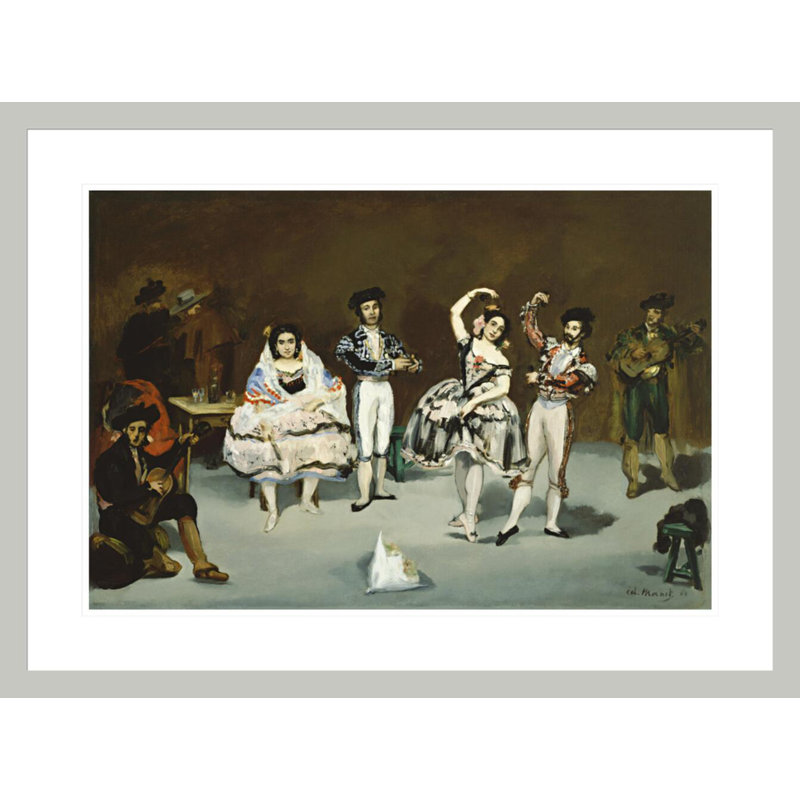 Ballet espagnol par impression giclée encadrée, 21.97" H x 29.5" W
