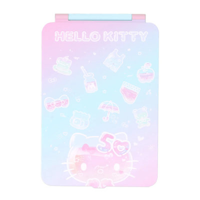 Hello Kitty Touch Pad Mini Mirror with LED Lights and Soft Touch Control, Adjustable LED Lighting
