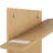 Floating Shoe Rack Wall-mounted, Floating 6 Pair Shoes Display Shelf, Natural-1313447710