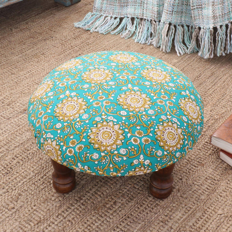 Tabouret de coiffeuse en bois massif
