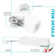 Luxrite 2" LED Recessed Light With J-Box, 3 Colour Option 3000K/4000K/5000K, Dimmable 8W, 600 Lumens, Damp Rated 4 Pack