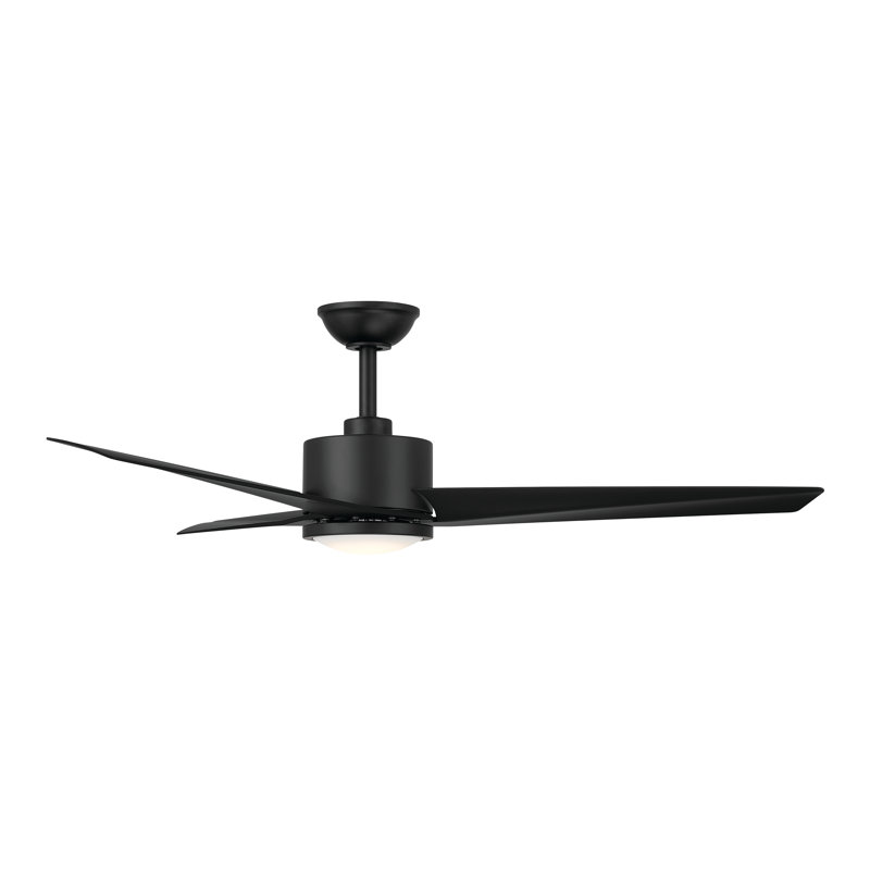 Verna 52" 5CCT LED Ceiling Fan, Matte Black