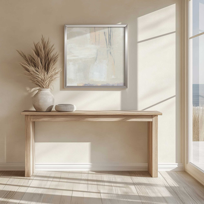 «Gentle Abstract Layers II», reproduction, Cadre ouvert en angle, or poli, H 13,75 po x l 13,75 po