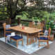Summerton 84.5'' Rectangular 6 - Person Outdoor Dining Set with Cushions