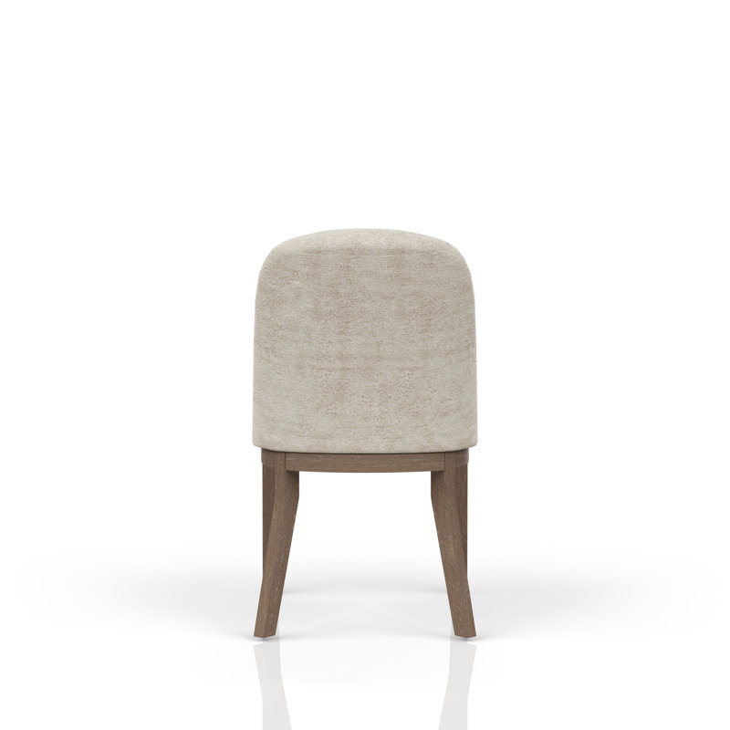 Cocoa and Ivory Shelter Upholstered Chair Set of 2
