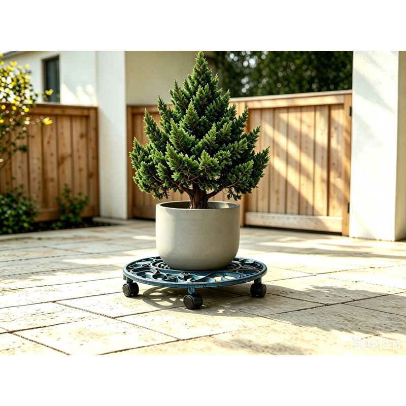 Ensemble de 2 plantes en forme d'hippocampe en fonte, Blue