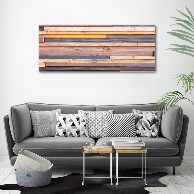 Wooden Wall - No Frame Print on Canvas