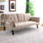 70-inch multi-functional cotton and linen sofa bed: foldable + cup holder + side storage, instantly switch between living room and bedroom-1726521974