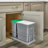 Rev-A-Shelf Undermount Pull Out Trash Can Recycle Bin w/Soft-Close