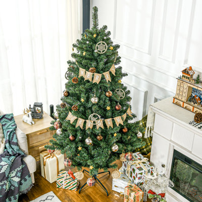 5.91' H Lighted Artificial Pine Christmas Tree