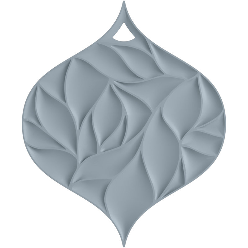 Leaf Trivet, Storm Blue
