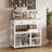 Kitchen Island Cart with Wheels & Drawers