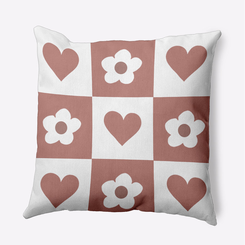 Reversible Throw Pillow, 26"H x 26"W, Square