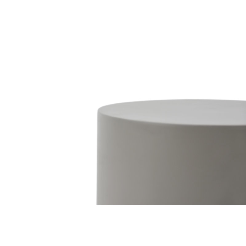 Rome 18" Square Concrete Side Table, Space Grey