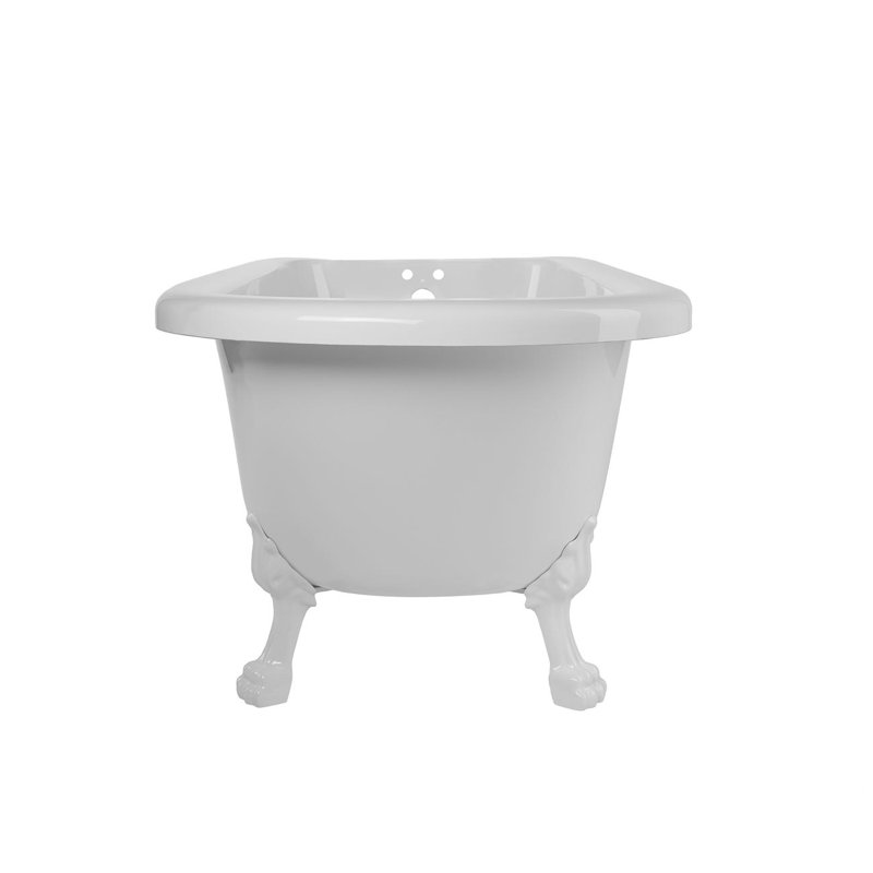 59'' x 29'' Freestanding Soaking Bathtub, White 