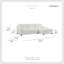 Gowan 100.5" Modern & Contemporary Textured Fabric 2-Piece Sectional with Right Chaise with Removable Back Cushions & Espresso Finished Feet