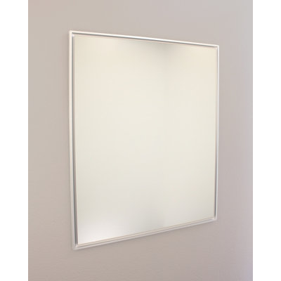 Parker Metro 30" x 36" Wall Mirror, Mount on Wall Horizontal/Vertical Portrait/Landscape, ideal as Hall, Entryway, Foyer, or Bathroom Mirror, Brushed Nickel