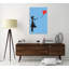 Balloon Girl On Blue by Banksy - Wrapped Canvas Print-173062273