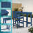 Cedartown Bar Height Patio Table 60.2" Rectangle For Patio, Garden, Yard, Balcony, Poolside-12255828