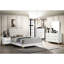 Table de chevet blanche et dorée 2 pour chambre à coucher - Rangement spacieux, visuel, joints inclus dans l'esthétique, cadeau-2083254904