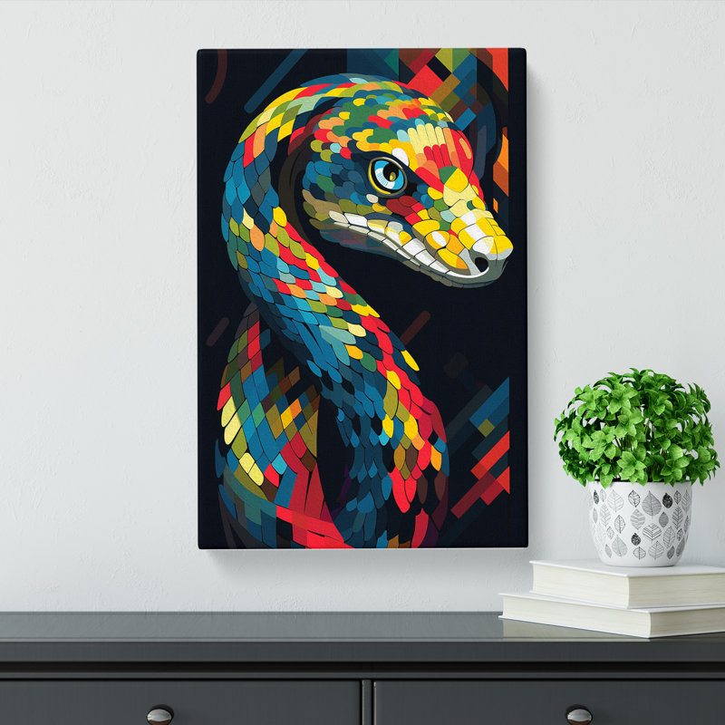 Python Constructivism - Wrapped Canvas Print, 76cm H x 50cm W x 3cm D
