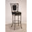 Swivel Upholstered Counter Stool with Metal Frame