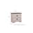 Mounted Nightstand In Gray With Solid Drawer Assembly Cup Pulls And Finish Layer