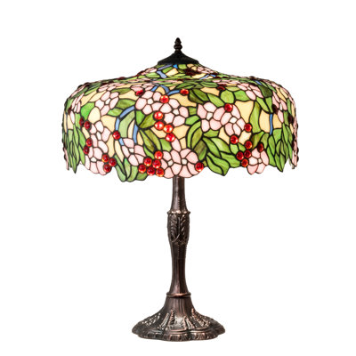26" High Tiffany Cherry Blossom Table Lamp