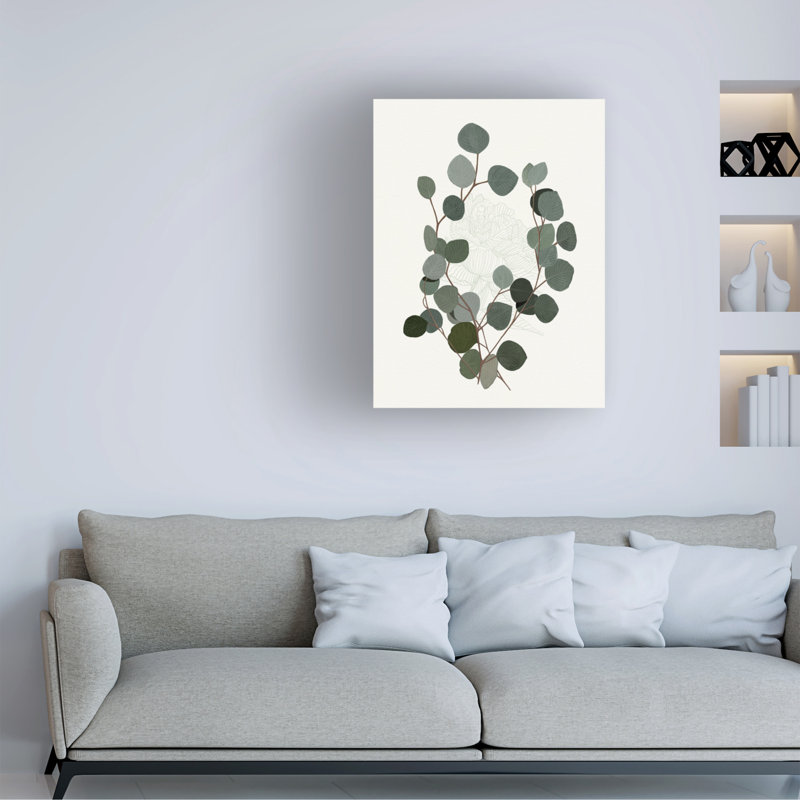 "Eucalyptus Leaves I" sur toile, H 32 po x l 24 po