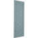 True Fit PVC Single Panel Herringbone Modern Style Fixed Mount Shutters