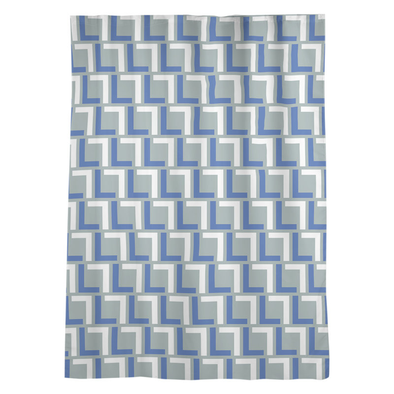 Panneau de rideau simple diaphane avec passe-tringle, Football royal de Dallas bleu royal / blanc / vert