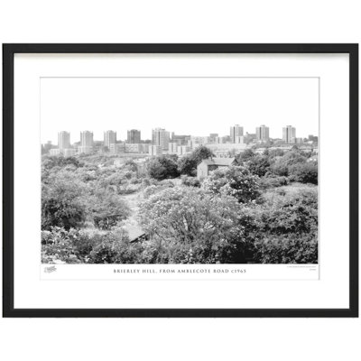 Brierley Hill, from Amblecote Road C1965 1 Piece Single Picture Frame Wall Art
