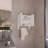 Medicine Cabinet With Towel Holder 17.4" Wide Medice Cabinet Organizer With Two Interior Shelves And Tower Holder-1337875028