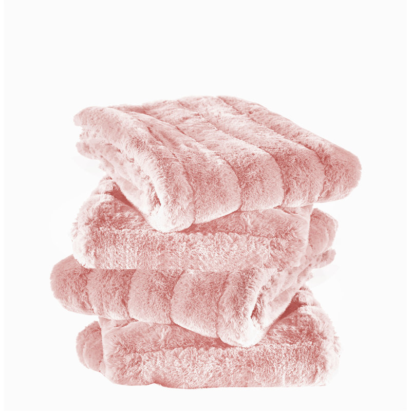 Super Mink Square Pillow Cover, Soft Pink