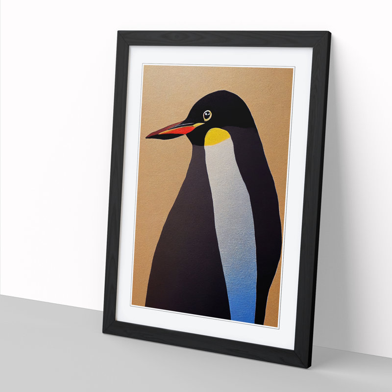 Penguin Contemporary Vol.2 - Single Picture Frame Print, 64cm H x 46cm W x 2cm D, Black