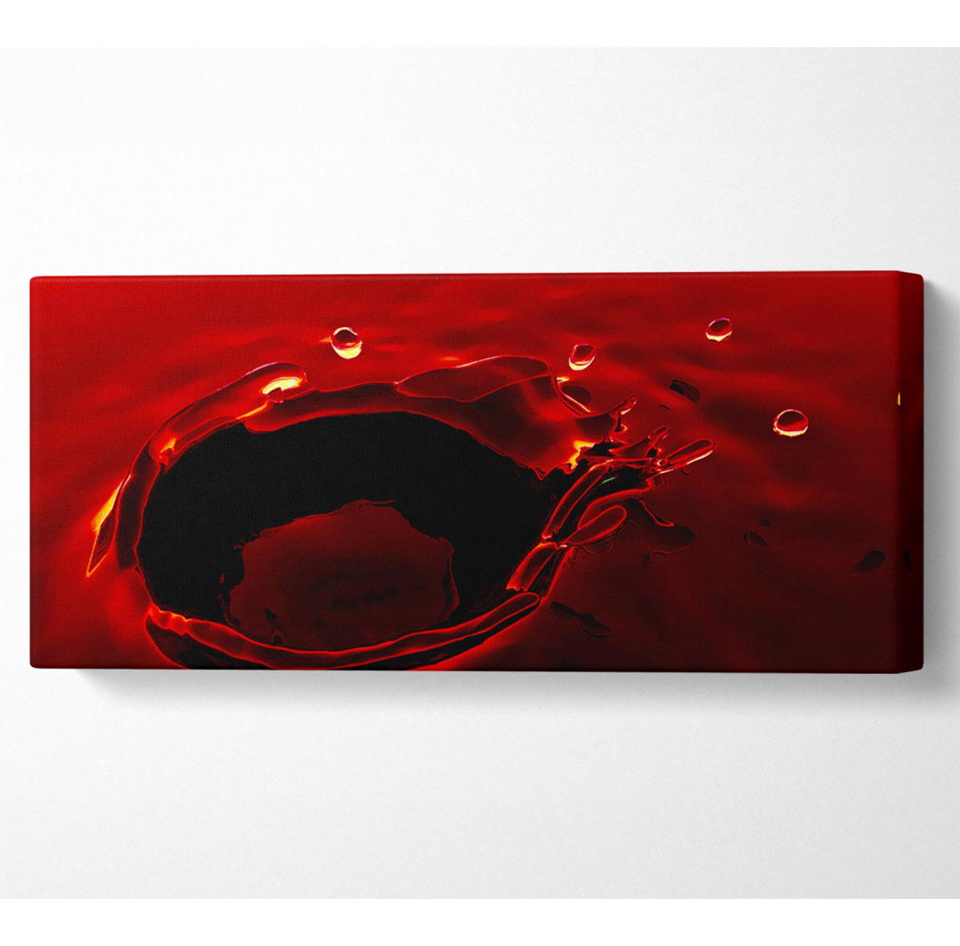 Red Water Splash - Kunstdrucke auf Leinwand