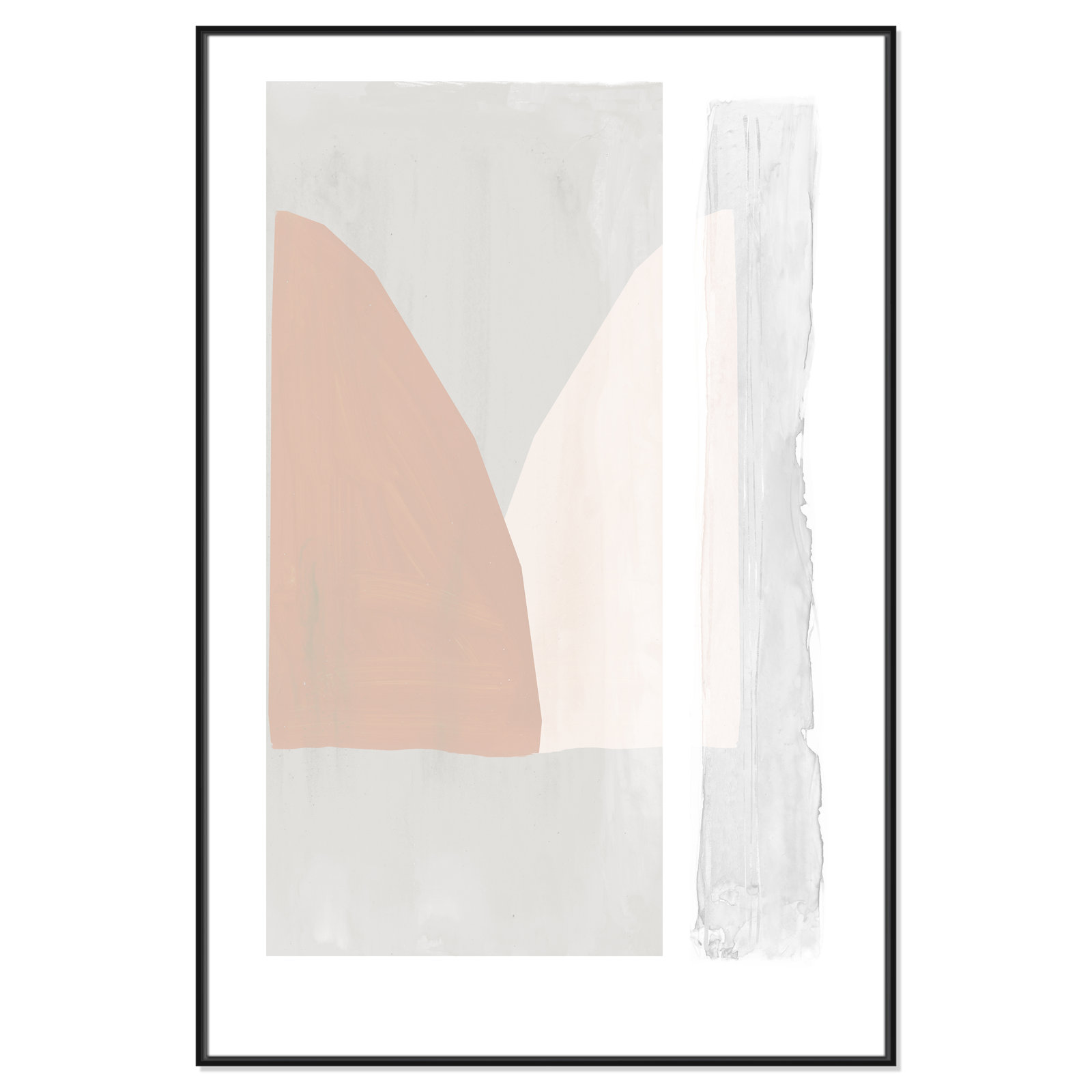 Soft and Light - Painting Print, 61.5" H x 41.5" W x 2" D, Black Framed Canvas